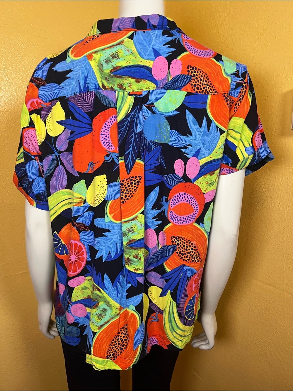 Anthropologie x Orane Sigal Bonanza Surf Tropical Fruit Shirt M - Picture 3 of 10